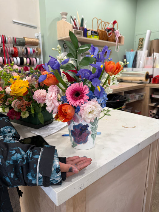 Kids Class : Paint Your Pot, Arrange Your Flowers