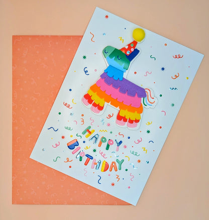 Birthday Card - Piñata