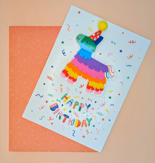 Birthday Card - Piñata