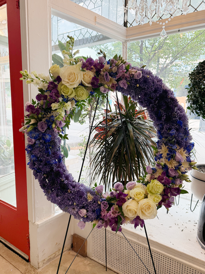 Lavender Remembrance Funeral Wreath