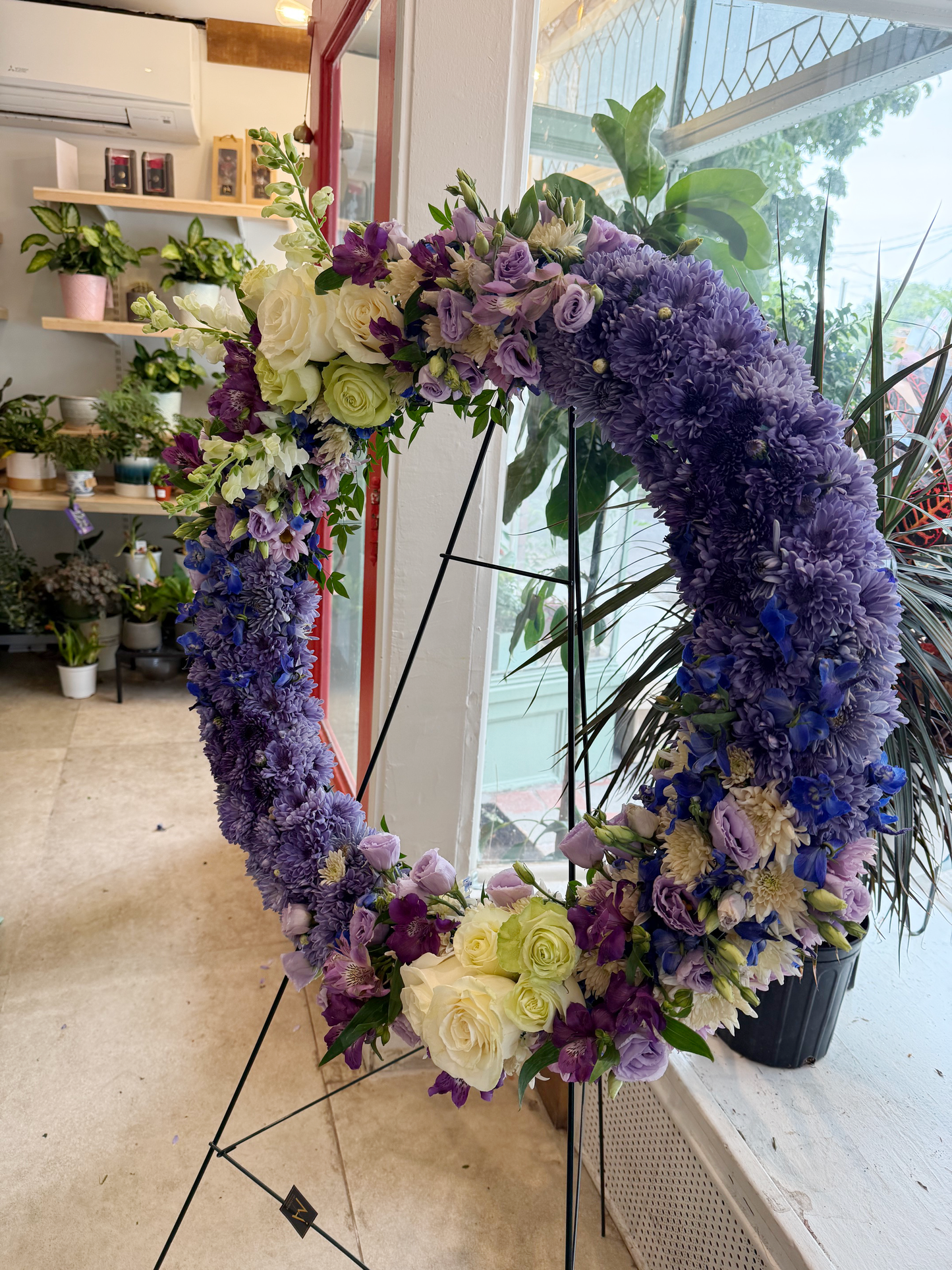 Lavender Remembrance Funeral Wreath