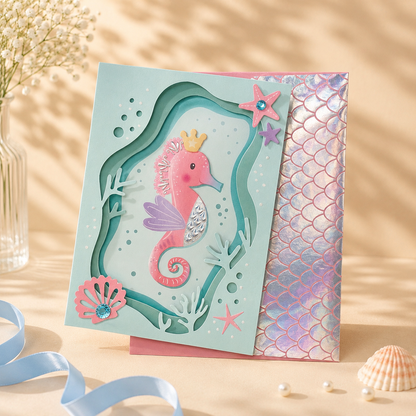Greeting Card - Sea Horse