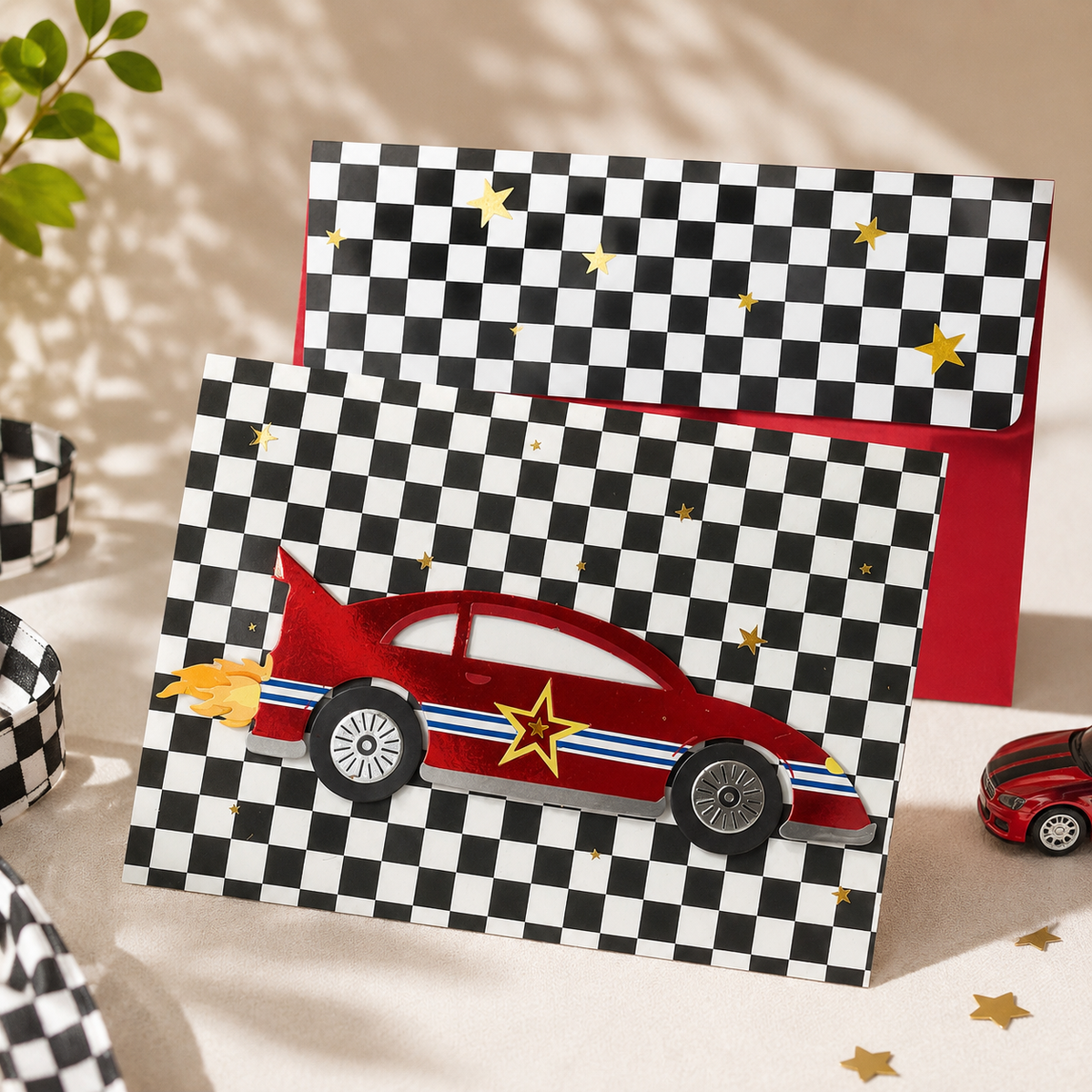 Present Card - Red Car