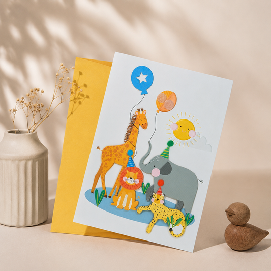 Birthday Card -  Animals