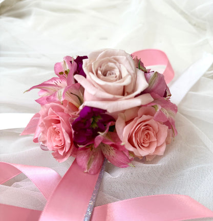 Pink Cadillac Corsage & Boutonniere