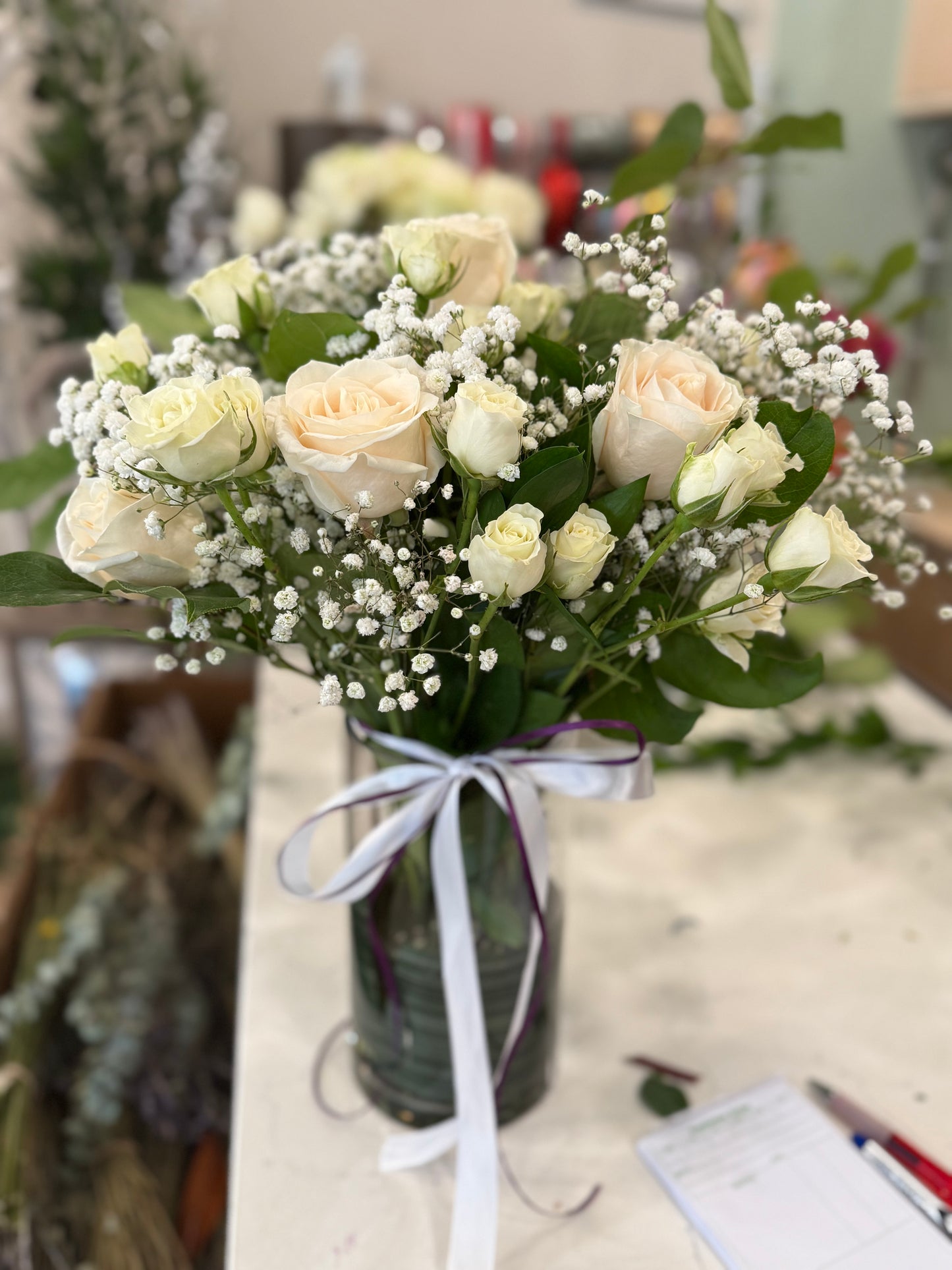Ivory Grace-Vase