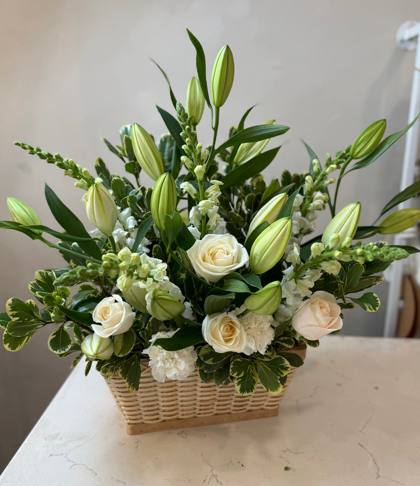 White Sanctuary Basket