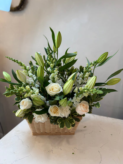 White Sanctuary Basket