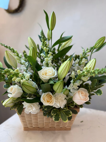 White Sanctuary Basket