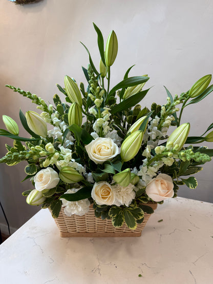 White Sanctuary Basket