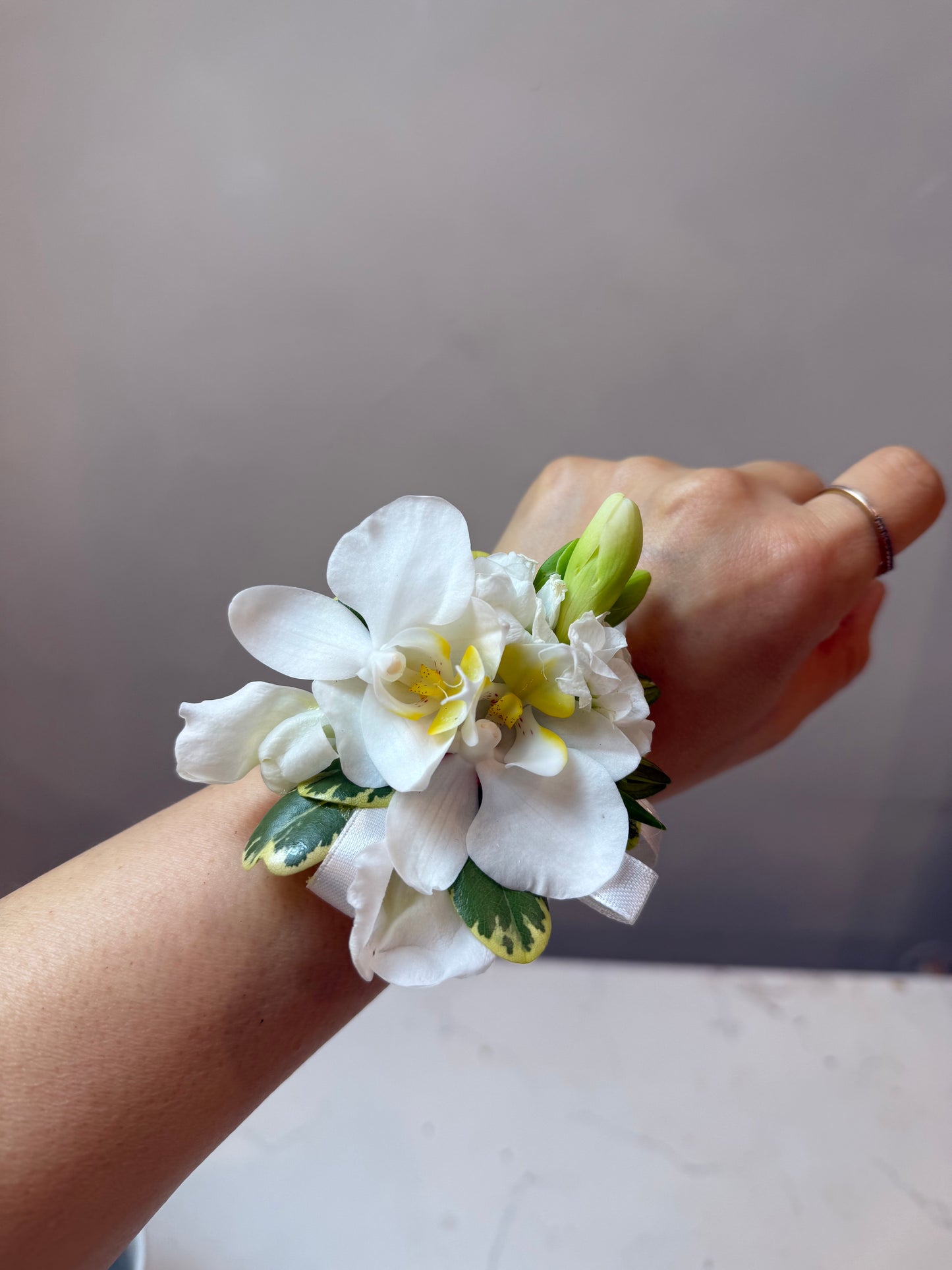 Ivory Promise Corsage