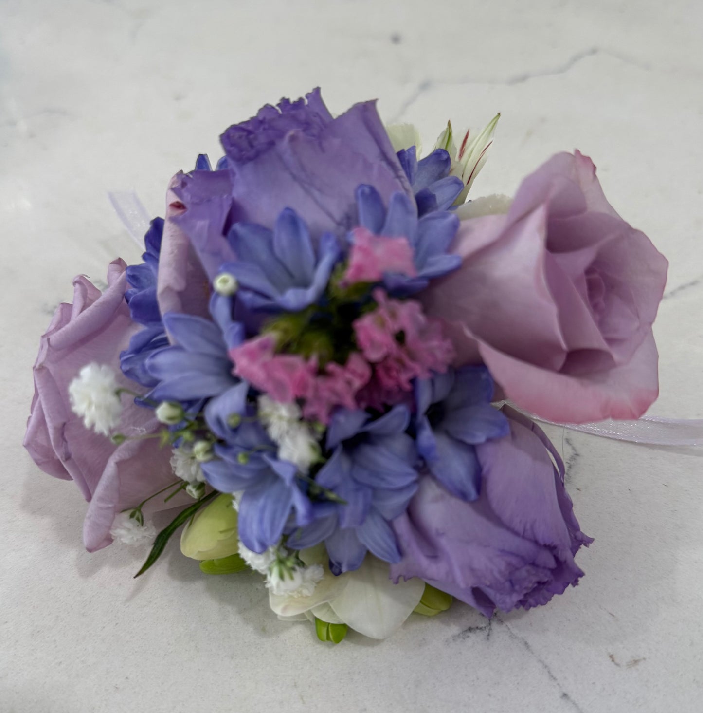 Purple Rain Wrist Corsage