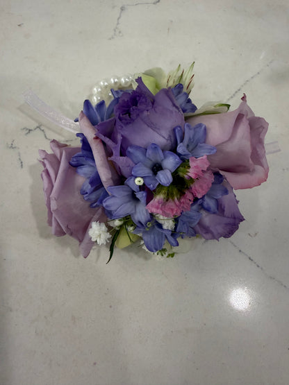 Purple Rain Wrist Corsage