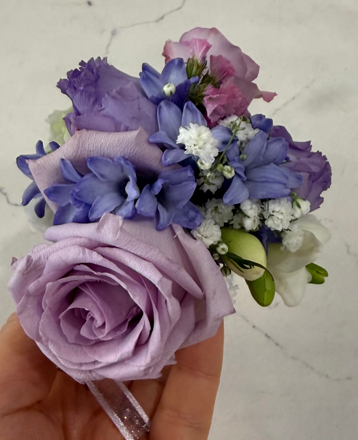 Purple Rain Wrist Corsage