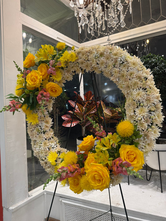 Golden Remembrance Wreath