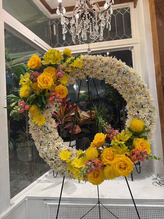 Golden Remembrance Wreath