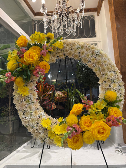 Golden Remembrance Wreath