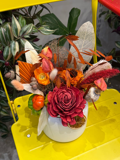 Thanksgiving Ember – Dried Floral Vase Arrangement