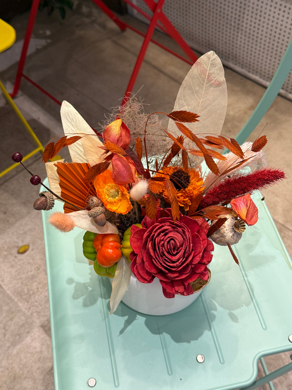 Thanksgiving Ember – Dried Floral Vase Arrangement