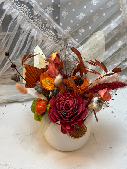 Thanksgiving Ember – Dried Floral Vase Arrangement