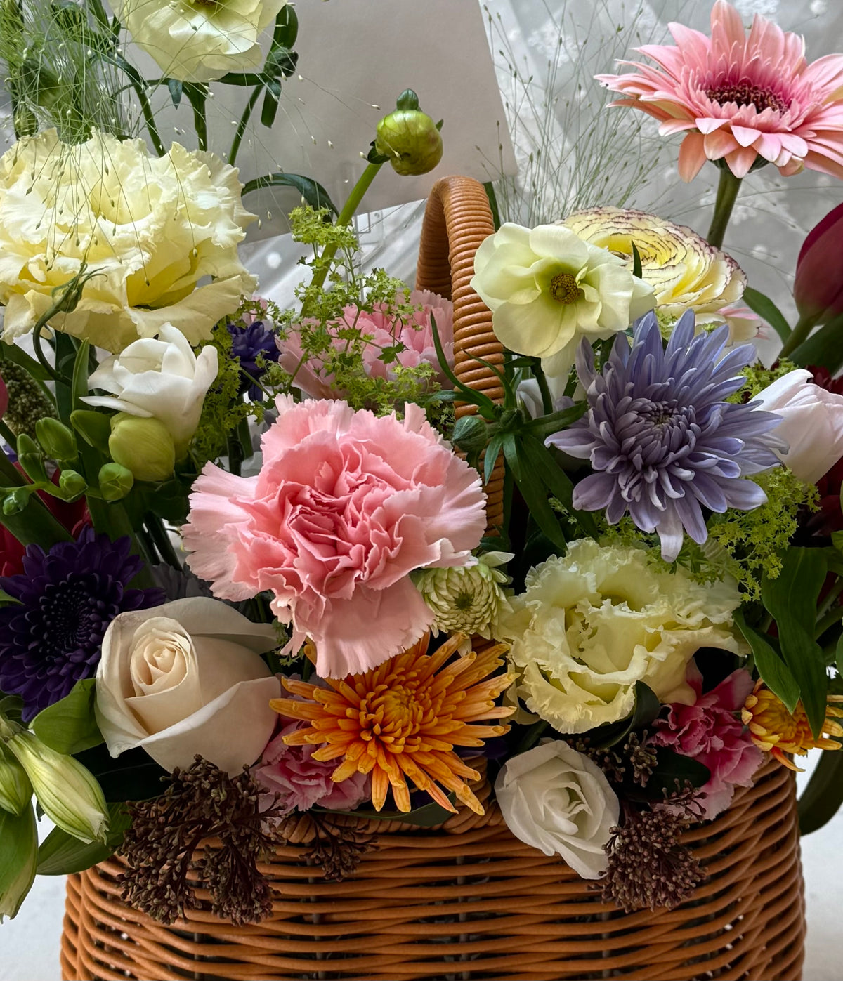 A Secret Garden – Floral Basket Arrangement