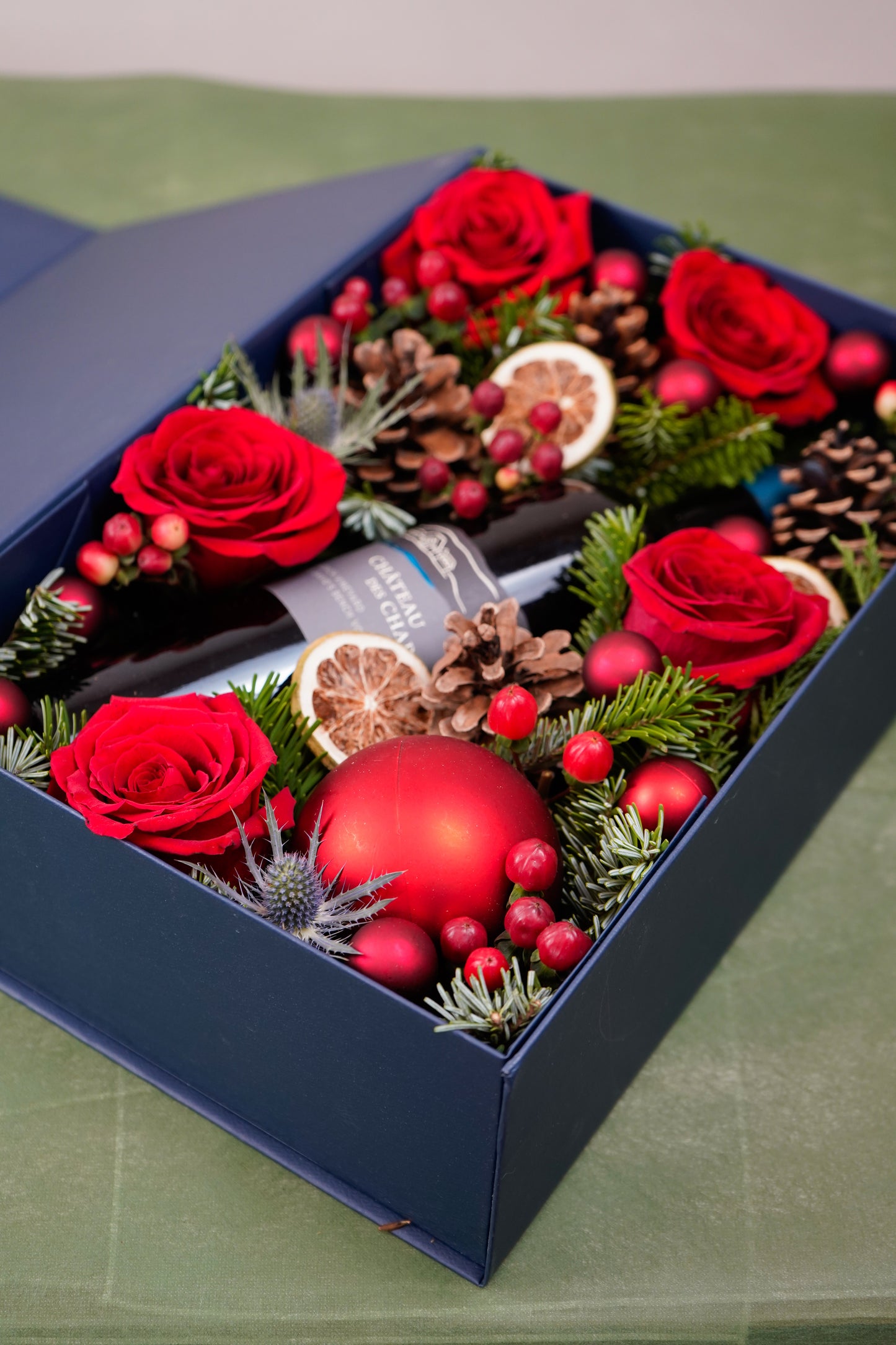 Holiday Rose & Wine Box