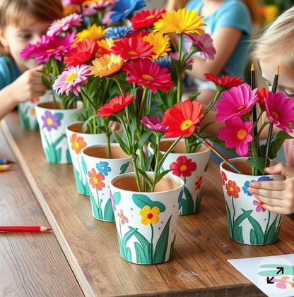 Kids Class : Paint Your Pot, Arrange Your Flowers